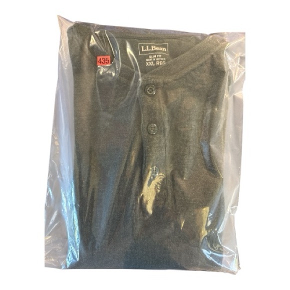 L.L. Bean Dark Green‎ Long Sleeve Henley Shirt - Picture 6 of 6